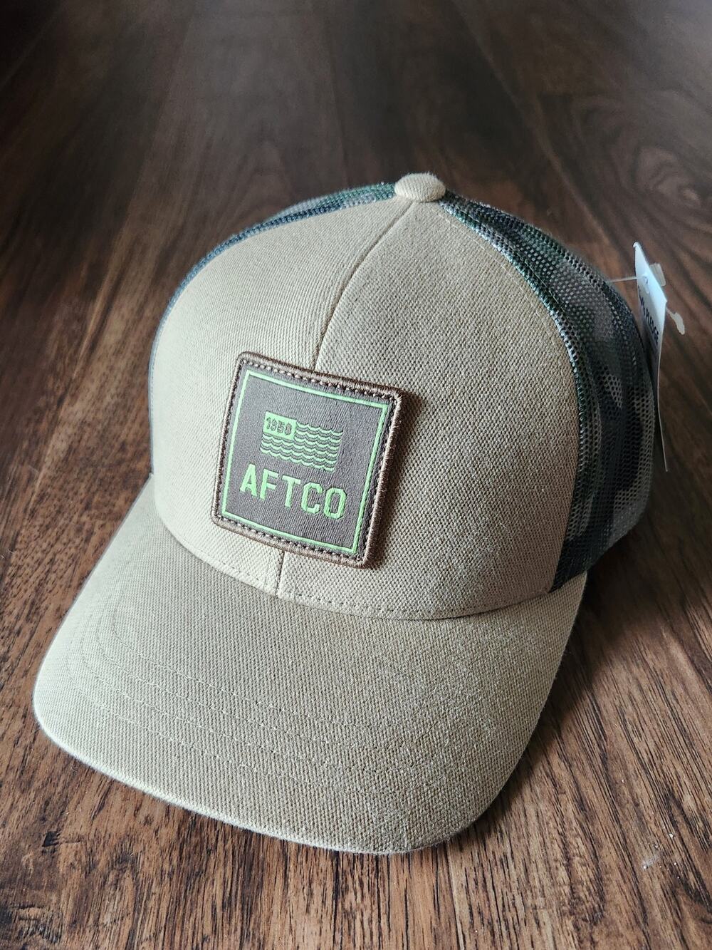 AFTCO Jumbo Low Pro trucker hat oak NWT
